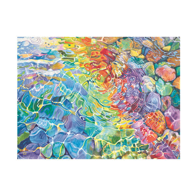 Michael David Ward River Rocks Canvas Art