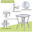 Patio Tables Wicker Side Table - Rattan End Table With Glass Top For Outdoor Outside Patio Porch Deck Square Mixed-1450319578