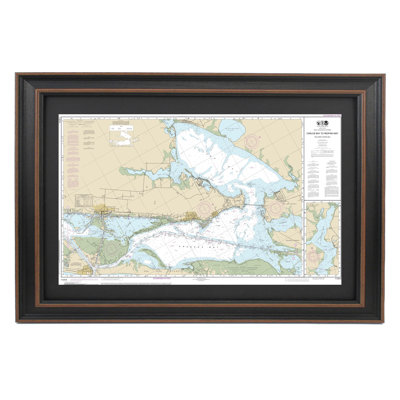 Carlos Bay To Redfish Bay | Nautical Chart | Framed Print
