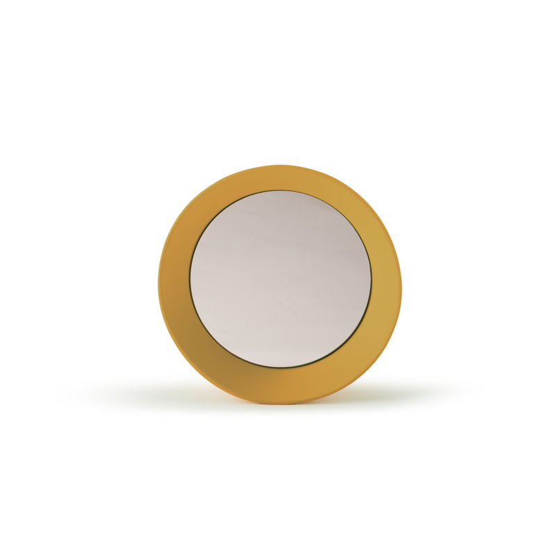 Metal Flat Mirror, 9 cm H x 40 cm W, Curry