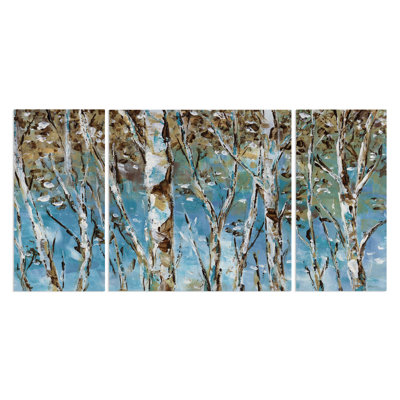 Bouleau d’hiver-image à pièces multiples sur toile