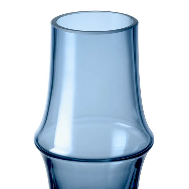 Arc Handmade Glass Table Vase, Dark Blue