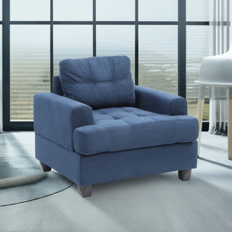 Chaise bleu marine Dijon, Tissu bleu marine