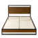 Cara Platform Bed Frame with Wood Slatted Headboard and USB Charge