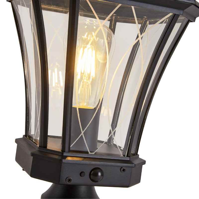 Motion Sensor Outdoor Post Lights  19" Dusk to Dawn Outdoor Pillar Lamps.
