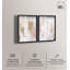 «Gentle Elegance Shadowbox», ensemble d'art abstrait par Art Remedy, cadre noir, 30 x 45-442810515-442810518