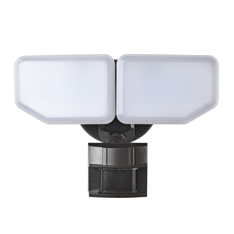 Projecteur de sécurité d'extérieur à DEL Dusk to Dawn de 15 watts avec capteur de mouvement Awsens, Bronze