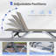 Chaises longues de patio ajustables, structure en aluminium, ensemble moderne pour bord de piscine avec table