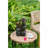 8.5X5.1X13.6" Decorative 4 Tier Broken Pot Water Fountain With LED Light, Brown