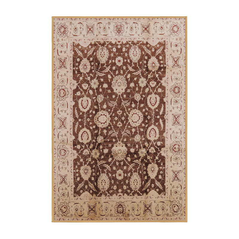 Tapis oriental beige / brun Diradur, Rectangle 5 pi x 7 pi