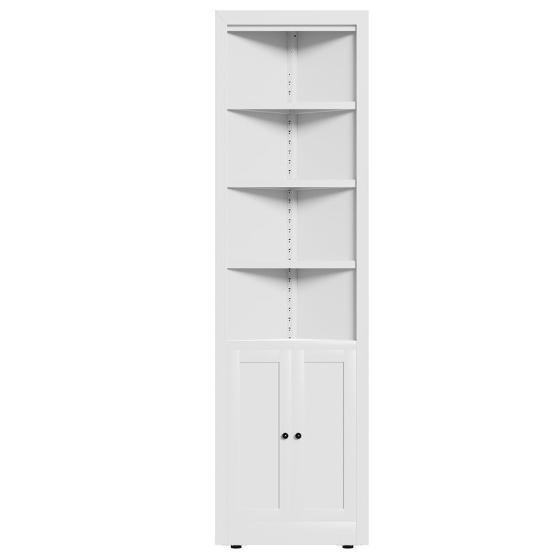 Armoire de coin en métal 71 po avec armoire