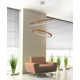 Saleigh 2 - Light Unique / Statement Geometric LED Chandelier