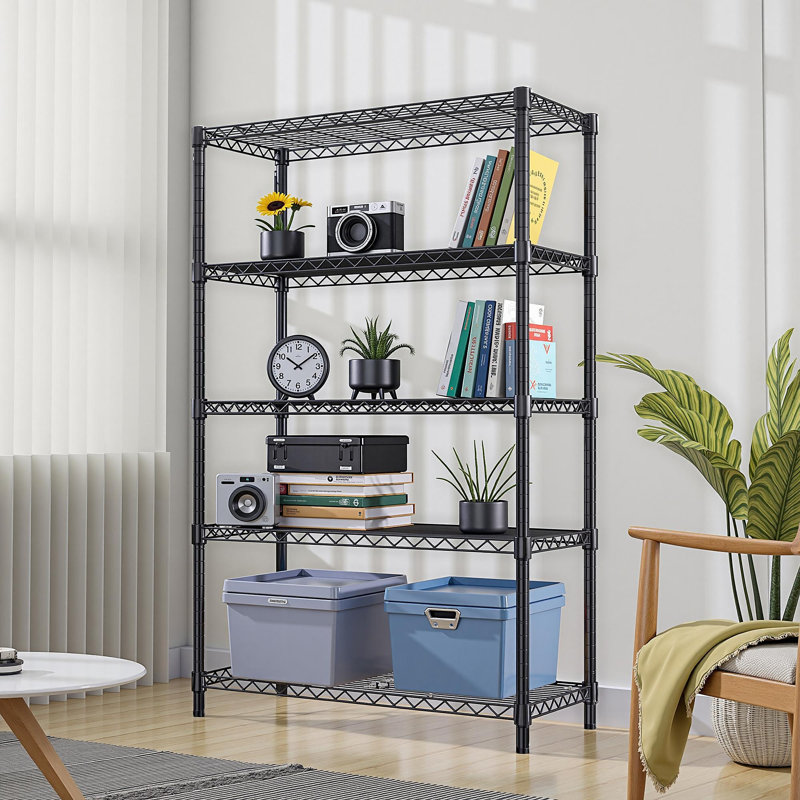 Étagère de rangement en acier 1750 lb Étagère utilitaire 5 niveaux