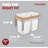 Rev-A-Shelf Wood Top Mount Pullout Trash Can(s), White -130712962-130712963
