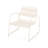 Backyard Patio Chair , Matte White Metal, 27.3" W X 24.5" D 25.84" H, & Elegant, Assembly Required Metal Frame, Stylish,