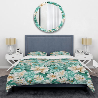 Ensemble de housse de couette Bohemian Dream Emerald Dahlia
