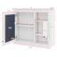 Armoire murale de salle de bain 32 "avec miroir, rangement pour pharmacie au-dessus de la toilette avec 3 tablettes réglables et porte miroir
