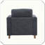 Fauteuil rembourré en tissu Harmonia Home Stylish Seating-1386044683