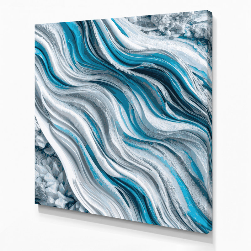 Art numérique sur toile 27 Abstraction numérique, H 8 po x l 8 po