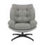 Cedrie Upholstered Swivel Accent Chair with Footstool-466185700
