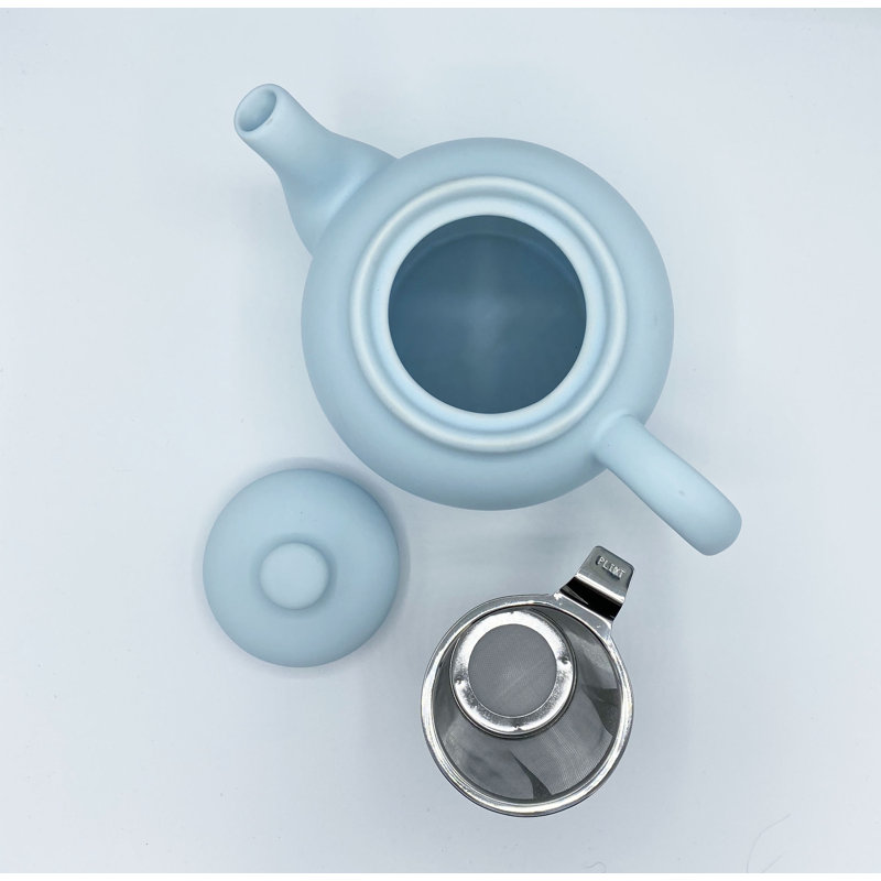 Norden Home Valenzuela 1.5ml Solid Colour Teapot, Blue