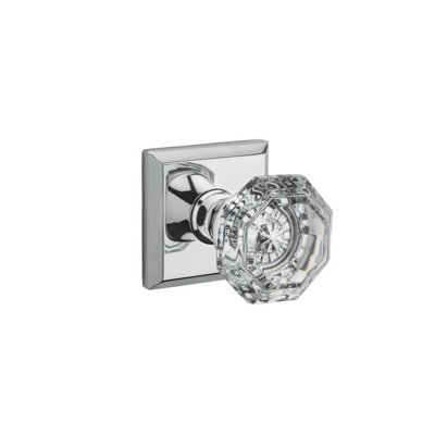 Ellipse Passage Door Knob with Contemporary Round Rose