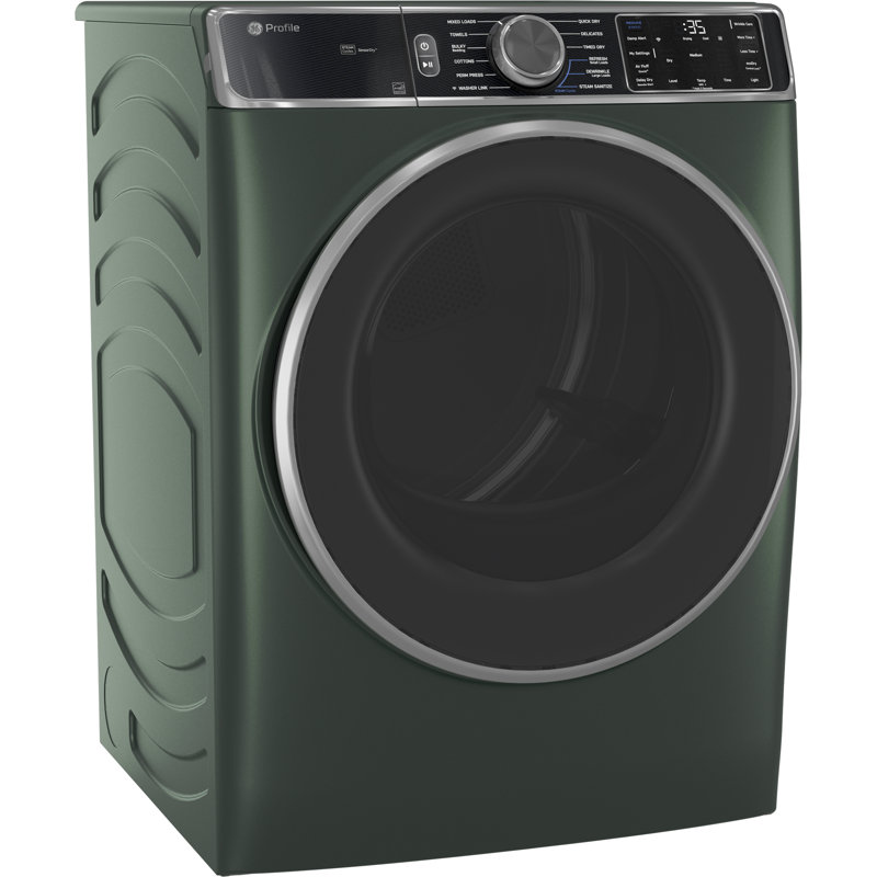 GE Profile Energy Star 7.8 Cu. Ft. Capacity Smart Front Load Gas Dryer With Steam And Sanitize Cycle, Carbon Graphite