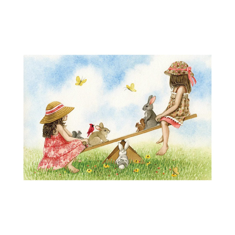 SeeSaw by Tracy Lizotte - Wrapped Canvas Print, 20.32 cm H x 30.48 cm W