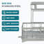 Adjustable Stainless Steel Dish Rack-138452963