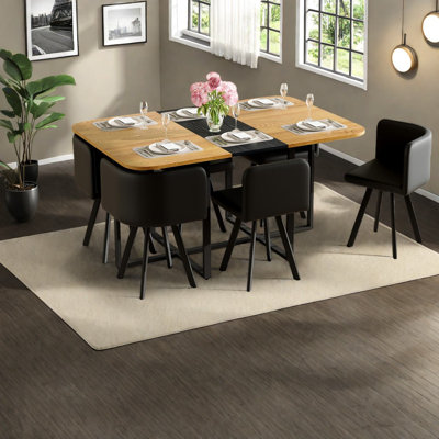 Modern Dining Table Sets(must Include Both Table And Chair), Mdf Wood Kitchen