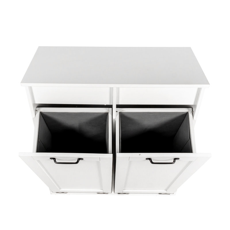 Laundry Cabinet ,With 2 Removable Liner Bags