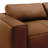 Cramer 93" Modern Leather Sofa In Anthracite Gray Or Ochre With Track Arms-1100124043