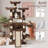 Multi-Level Leopard Print Cat Tree With Sisal Scratching Posts, Plush Lounging Areas & Stable Base - Indoor Use, For All Breed Sizes