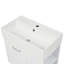 Meuble-lavabo de salle de bain avec lavabo, armoire flottante murale, grand tiroir et tablette réglable-1140786011