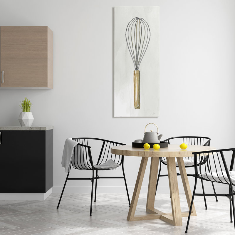  «Rustic Kitchen Whisk», art mural sur toile par Nan, H 48 po x l 20 po
