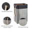 Canvas Rolling Laundry Bin with Handles-513439791