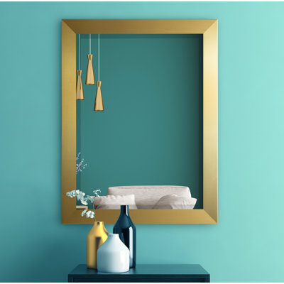 Ungar Wood Flat Wall Mirror