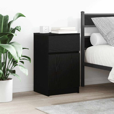Bedside Cabinet 39X35x65 Cm Engineered Wood