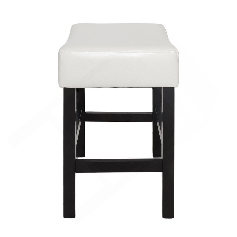 Tabouret de comptoir Zuma Kd, Similicuir ivoire