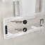 Chauffe-serviettes électrique blanc mat Voltaire-98076168