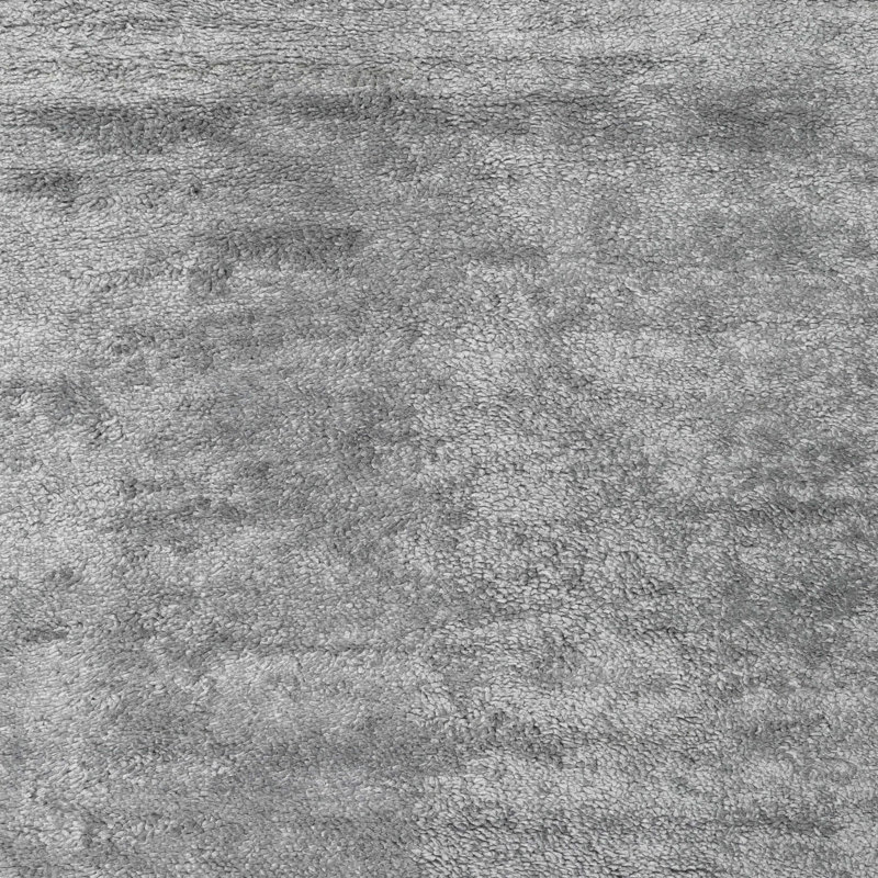 Tapis contemporain gris, Carré 8 pi