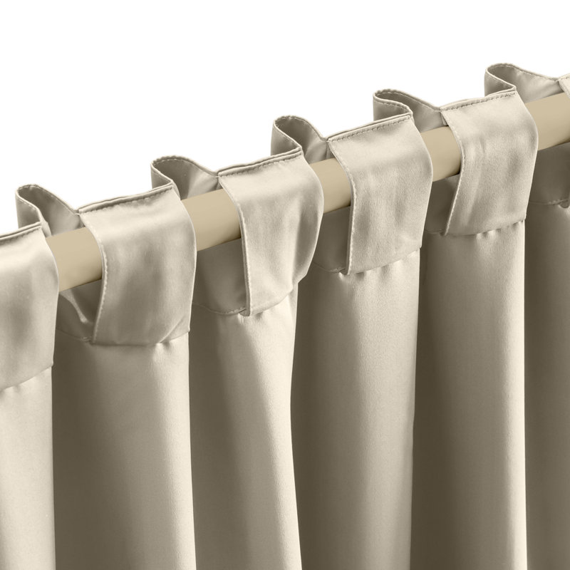 Beretta Blackout Curtain Single Panel, Putty