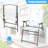 Nixin Metal Outdoor Folding Dining Armchair