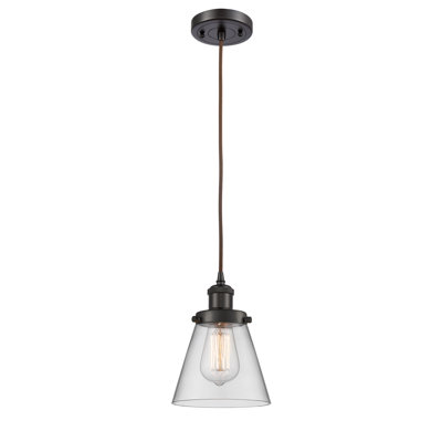 Luminaire suspendu conique à 1 lumière Wilmoth