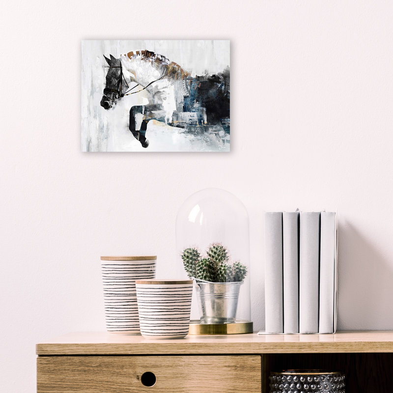Peinture sur toile tendue, H 12 po x l 16 po x P 1,5 po