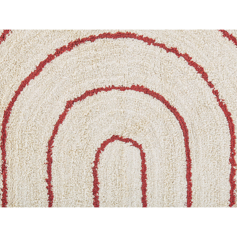 Pindall Geometric Cotton Area Rug, Rectangle 140cm x 200cm