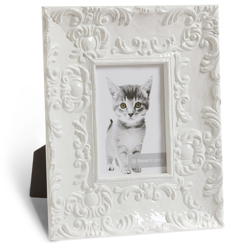 Cadre photo Lavo, 5 po x 7 po, Blanc électrique