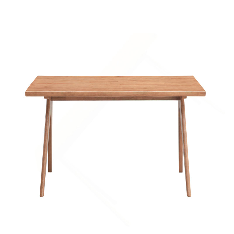 Rattan & Natural Finish Dining Table
