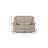  60" Beige Microfiber Manual Reclining Loveseat