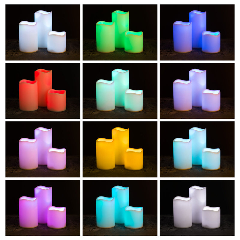 Unscented Flameless Pillar Candle
